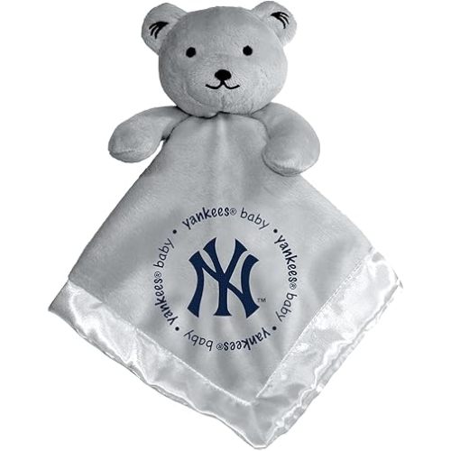 BabyFanatic Gray Security Bear - MLB New York Yankees - Officially Licensed Snuggle Buddy