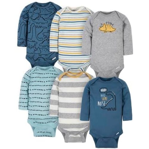 Gerber Baby Boys 6-pack Long-sleeve Onesies Bodysuit