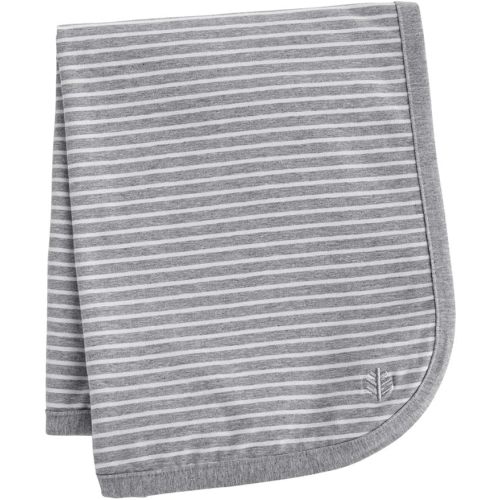Coolibar UPF 50+ Baby Batibou Sun Blanket - Sun Protective (One Size- Grey/White Stripe)