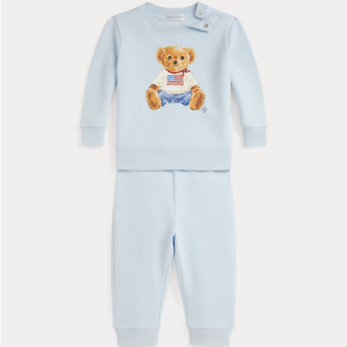 Polo Bear Fleece Sweatshirt & Pant Set (12M Size)