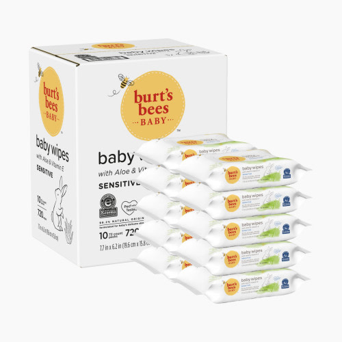 Burt's Bees Sensitive Baby Wipes with Aloe & Vitamin E - 720