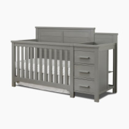 Sorelle Farmhouse Crib & Changer - Weathered Gray