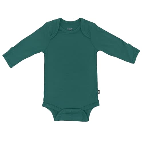 KYTE BABY Soft Bamboo from Rayon Long Sleeve Unisex Bodysuit, 0-24 Months