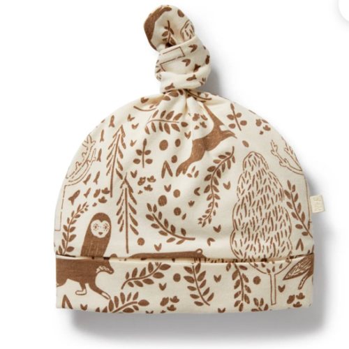 Winter Forest Organic Knot Hat