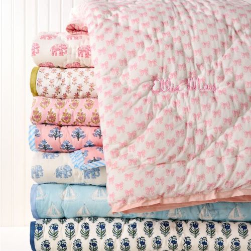 Block Print Quilted Blanket