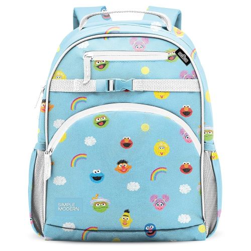 Simple Modern Medium Sesame Street Toddler Backpack for School Girls and Boys | Kindergarten Elementary Kids Backpack | Fletcher Collection | Kids - 15" tall | Sesame Street Pals