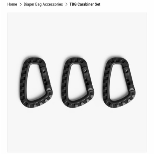 TBG Carabiner Set - Secure Your Gear on the Go by TBG – Tactical Baby Gear