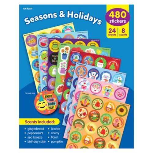 Teacher Created Resources® Seasons & Holidays Scented Stickers Variety Pack