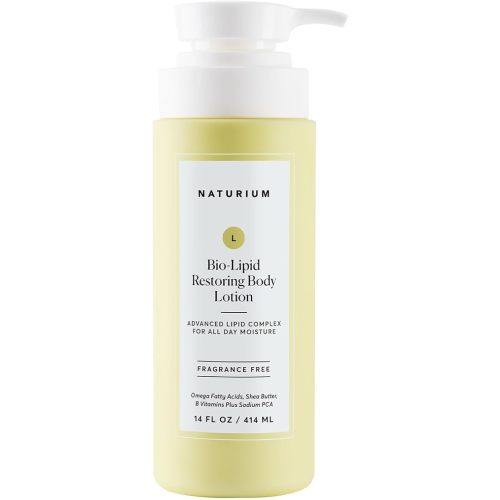 Naturium Bio-Lipid Restoring Moisturizing Body Lotion with Shea Butter, Fragrance Free, 14 oz