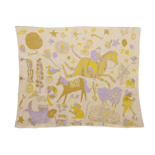child twinkly lilac — Hillery SproattKnit Blankets-HILLERY SPROATT