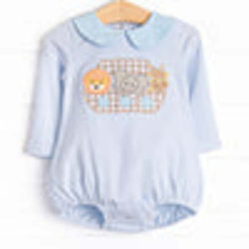 Two By Two Applique Collared Bubble, Blue – Stitchy Fish