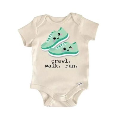 Running Runner Marathon Newborn Baby Onesie® Bodysuit GS1 Multicolor 0-3M