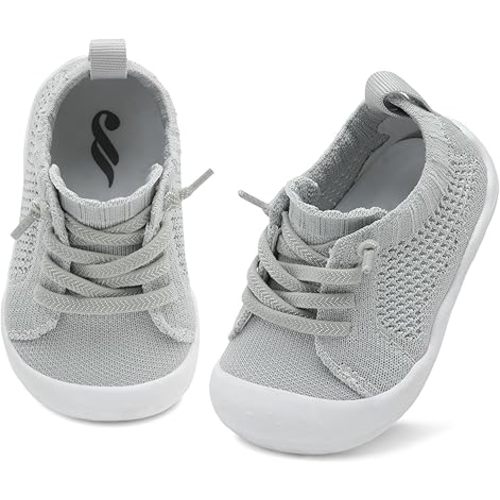 JIASUQI Baby Shoes for Toddler Boys Girls Sneakers Slip on Walking Shoes for Babies
