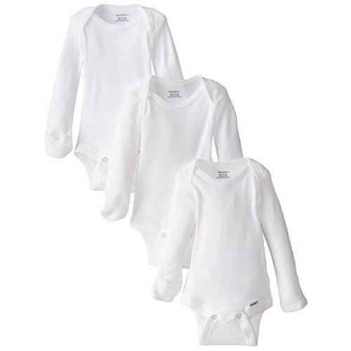 Gerber unisex-baby Multi-pack Long-sleeve Onesies Bodysuit Mitten Cuff Sizes