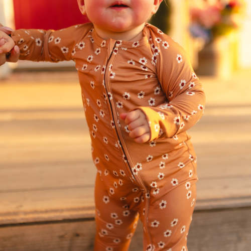 Infant Romper in Fall Flowers