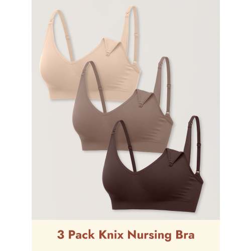 3 Pack Soft Knit Nursing Bra