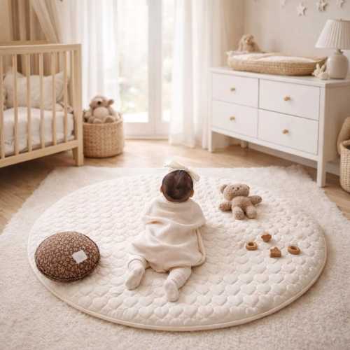 Personalized Baby Play Mat, Custom Embroidered Baby Rug, Nursery Floor Mat, Infant Activity Mat, Baby Gifts