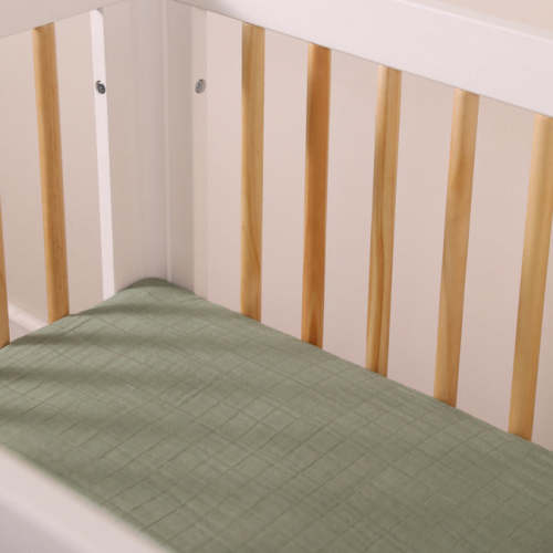 Babyletto Mini Crib Sheet in GOTS Certified Organic Muslin Cotton – DaVinci Baby