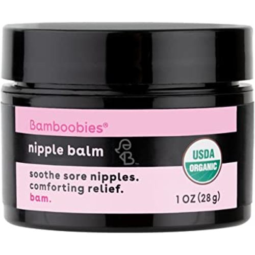 Bamboobies Women's Nipple Cream, Organic Cream for Soothing Skin, Nipple Balm, 1 oz (Pack of 1)