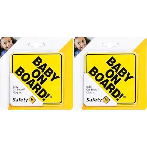 Safety 1st Baby On Board Sign Magnet (Pack of 2)