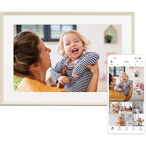 FamilyAlbum Digital Photo Frame, 10.1” HD Wi-Fi Smart Frame with Touchscreen Display, Easy Sharing via The FamilyAlbum App, Private & Secure Cloud Storage for Families & Grandparents