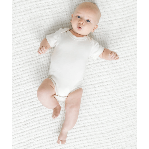Short Sleeve Bodysuit - White
