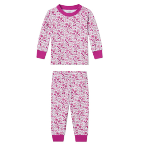 LAKE | Baby | Pima Cotton Pajamas | English Rose Stripe Baby Long-Long Set
