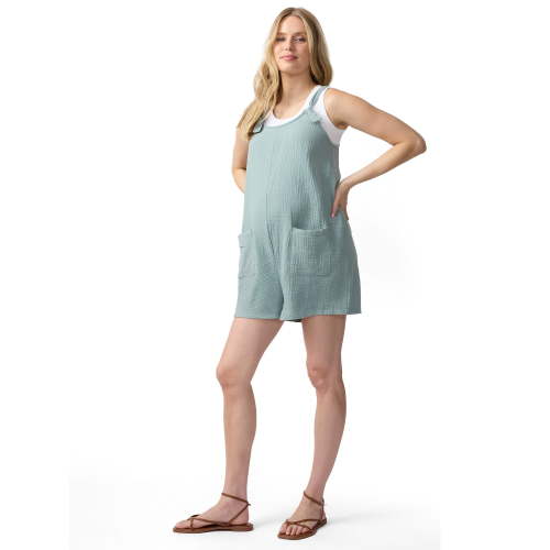 Ingrid & Isabel For Every Belly Women's Maternity Gauze Romper, Sizes S-XXL