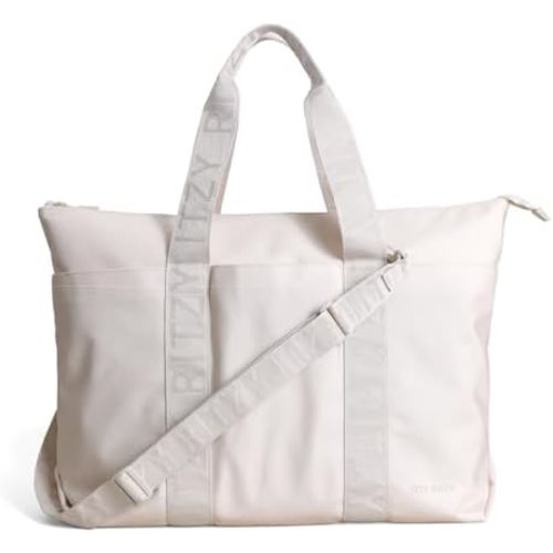 Itzy Ritzy Diaper Bag Tote – Lightweight Weekender with 10 Pockets, Removable Strap, Stroller & Trolley Use