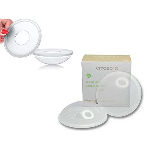 Breast Shells Milk Collector Leaking Storage Collection Shell Nursing Mom for Breastfeeding Nipple Cups Reusable Washable(2 Pack)