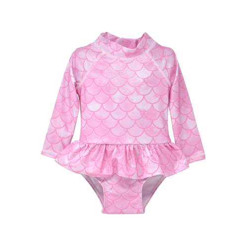 (New) UPF 50+ Alissa Infant Ruffle Rash Guard Swimsuit – FlapHappy