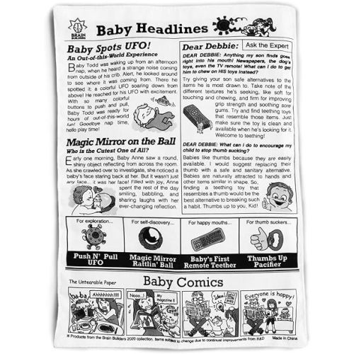People Brain Builders: Baby Newspaper - Crinkly Baby Toy