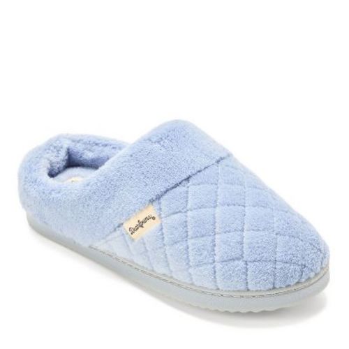 Dearfoams Women's Libby Quilted Terry Clog House Slipper - Eventide Size M