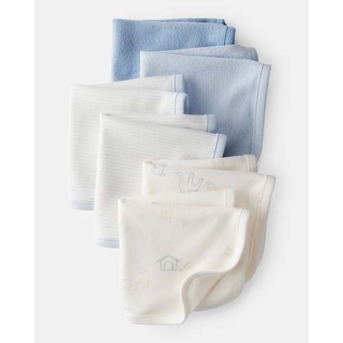 Baby Boy 6-Pack Washcloths - Blue