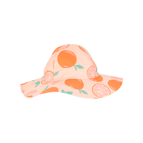 Toddler Girl Orange Fruit Print Reversible Swim Hat - Orange/Peach - Carter's | Carter's