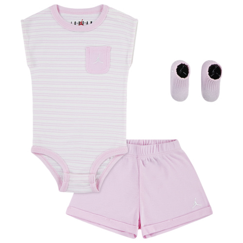 Jordan Essentials Striped 3 Piece Box Set - Girls' Infant