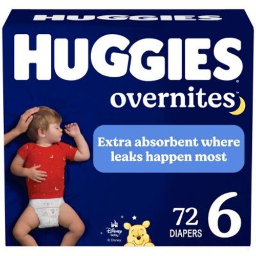 Huggies Overnites Nighttime Baby Diapers – (Select Size and Count)
