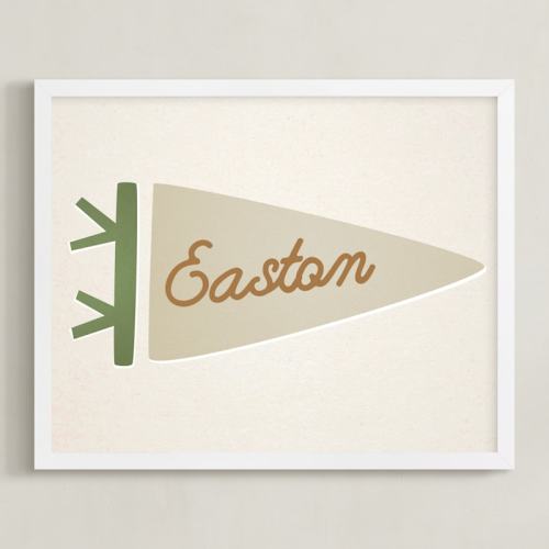 Proud Pennant Custom Open Edition Children's Art Print by Amy Kross