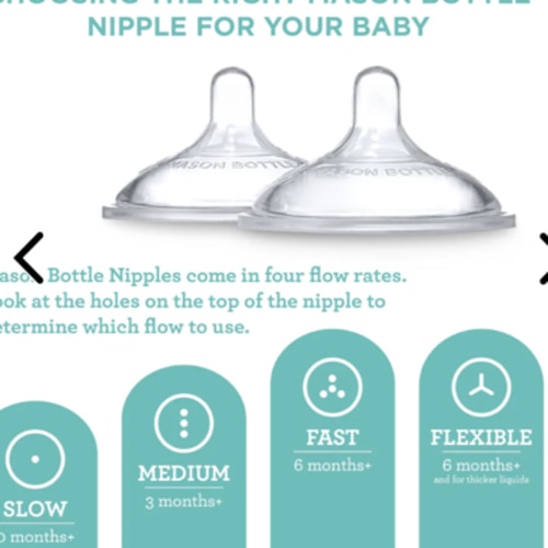 Silicone Nipples | Glass Baby Bottles | Mason Bottle