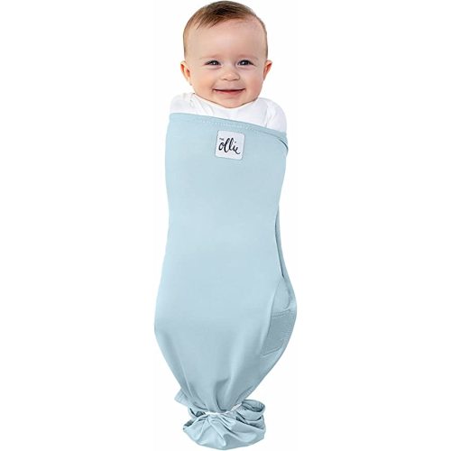 The Ollie Swaddle – Adjustable Baby Swaddle for Newborns | Pediatrician-Approved for Safe Sleep | Easy Closure | Arms-Out | Lightweight, Machine-Washable | Easy Diaper Access