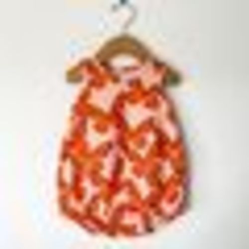 organic bubble romper // pink butterfly