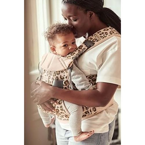 BabyBjörn Baby Carrier One, Cotton, Beige/Leopard