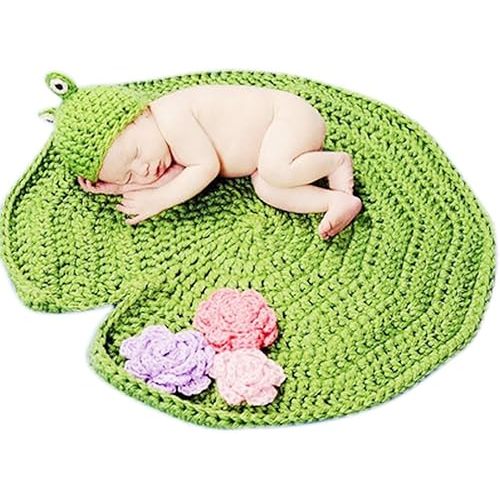Newborn Photography Props Baby Knitting Wool Material Photography Costume Cute Animal Style Baby Crochet Clothes