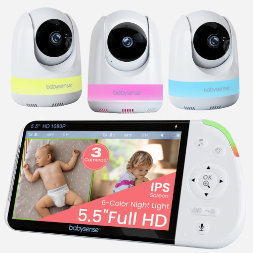 Babysense Pro: Video Monitor with 3 Cameras | Babysense