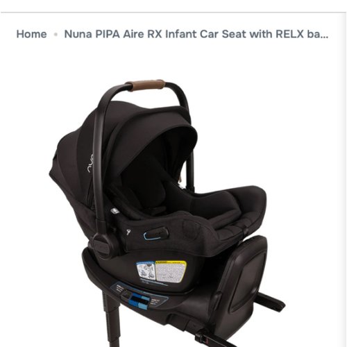 Nuna PIPA Aire RX Infant Car Seat with RELX base