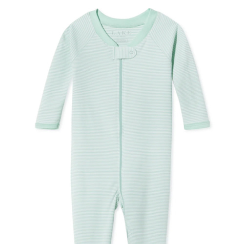 LAKE | Baby | Pima Cotton Pajamas | Parisian Green Baby Sleeper