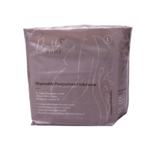 Bubba Bump Disposable Postpartum Underwear Large | 8 pack