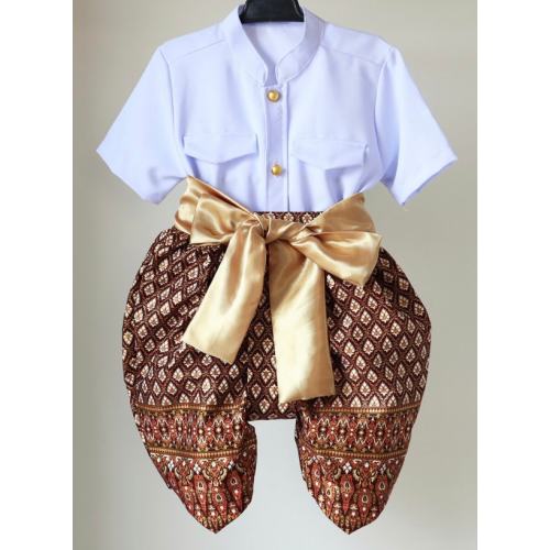 Thai Traditional Vintage, XS - Brown