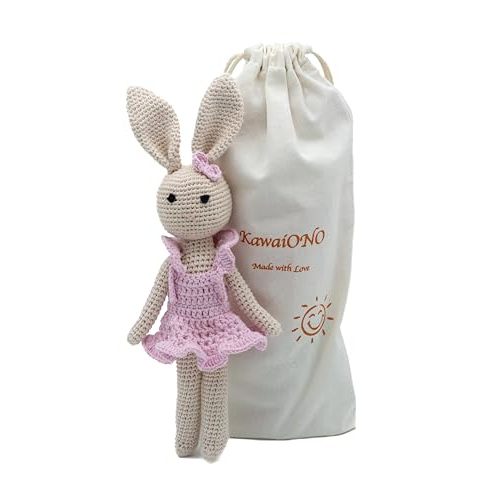 Bunny Family Mom, Handmade Crochet Plushie Doll, Amigurumi, Baby/Toddler Doll