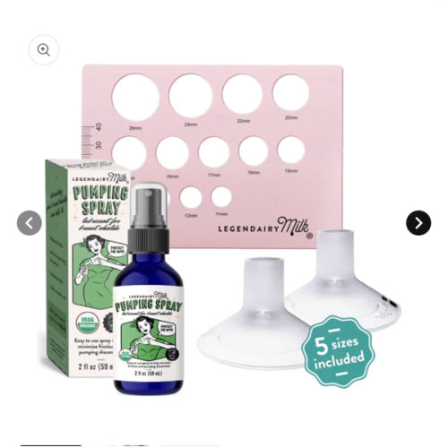 Flange Sizing Kit | Silicone Inserts | Nipple Ruler | Pumping Spray – Legendairy Milk